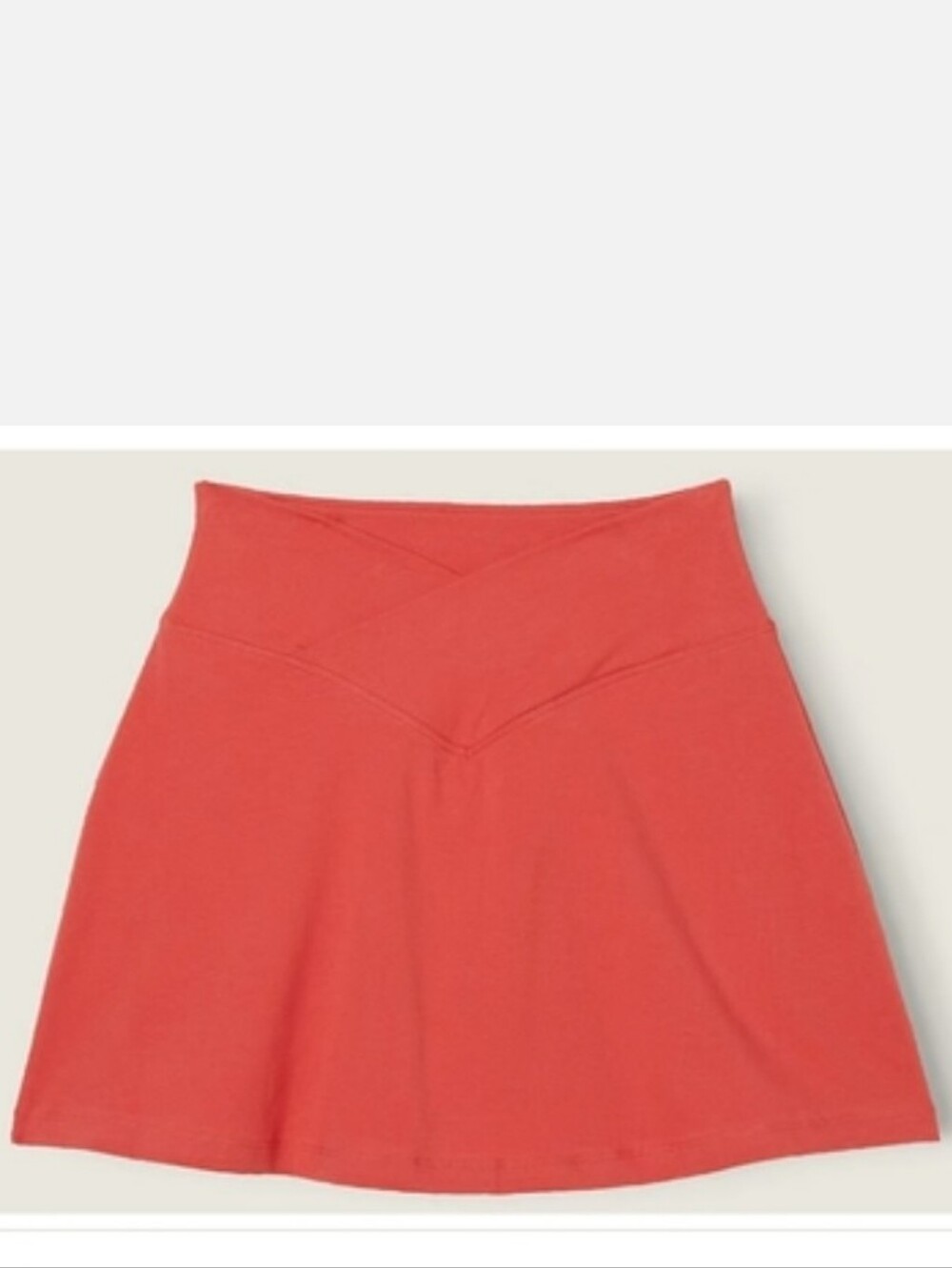 Victoria's secret pink cotton high waist crossover skort LARGE